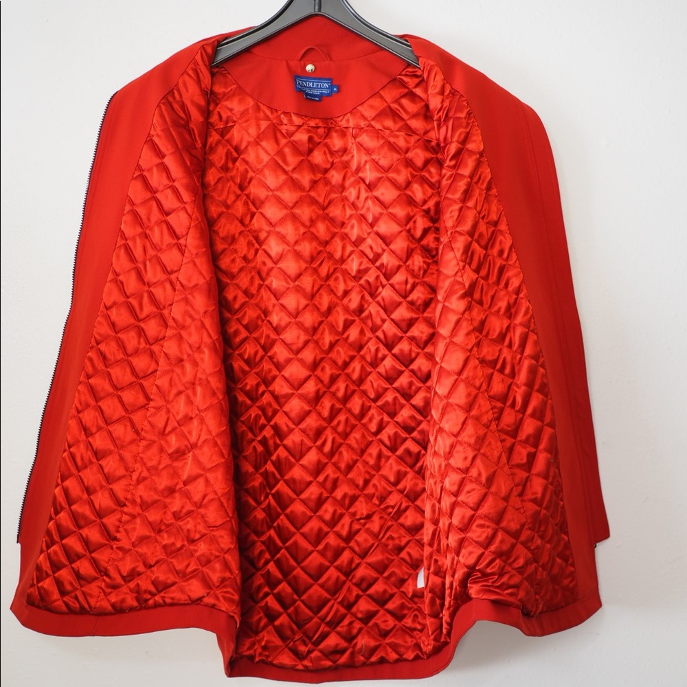 Pendleton Softshell Coat Jacket Quilted Line Zipp… - image 5